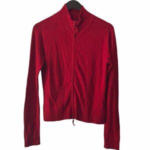 Zara High Neck Full Zipper Cropped Sweater